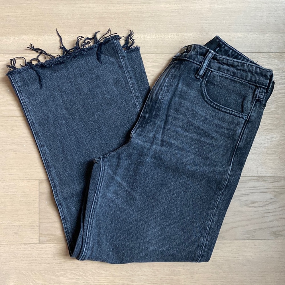 Alexander Wang High Waisted, Wide Leg Jeans